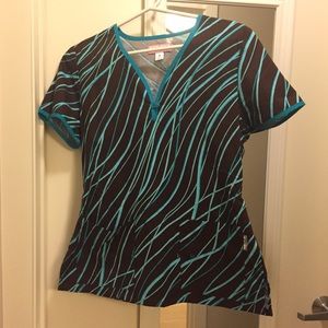 Koi scrub top
